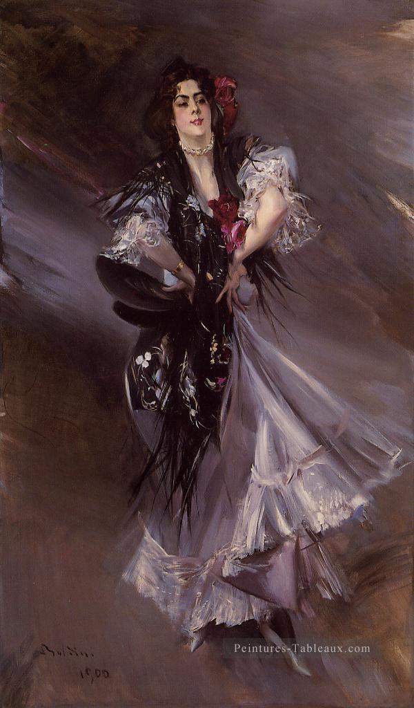 Portrait d’Anita de la FerieLe genre danseur espagnol Giovanni Boldini Peintures à l'huile